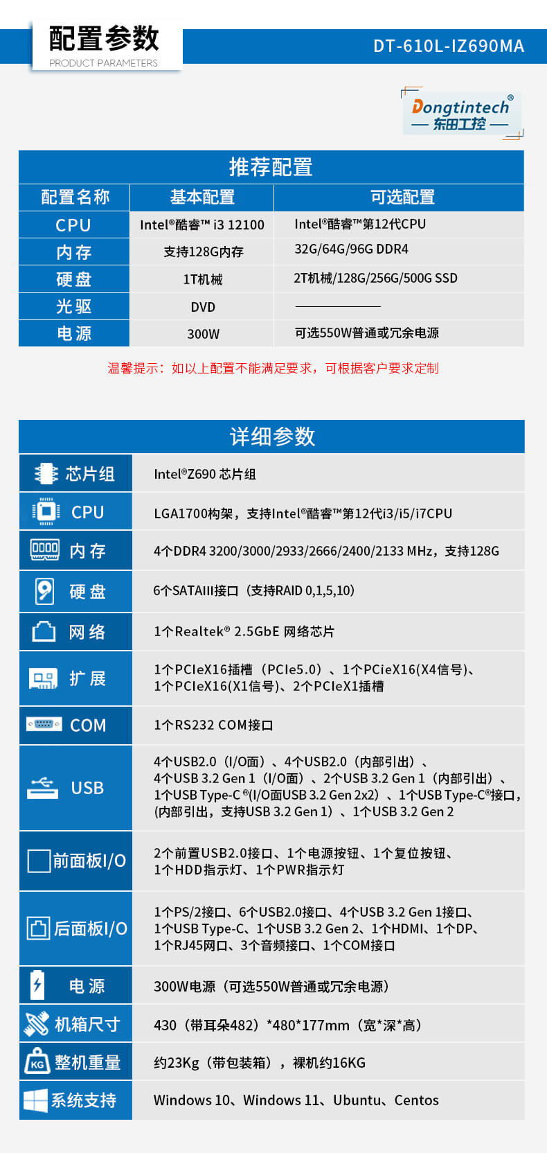 東田酷睿12代工控機