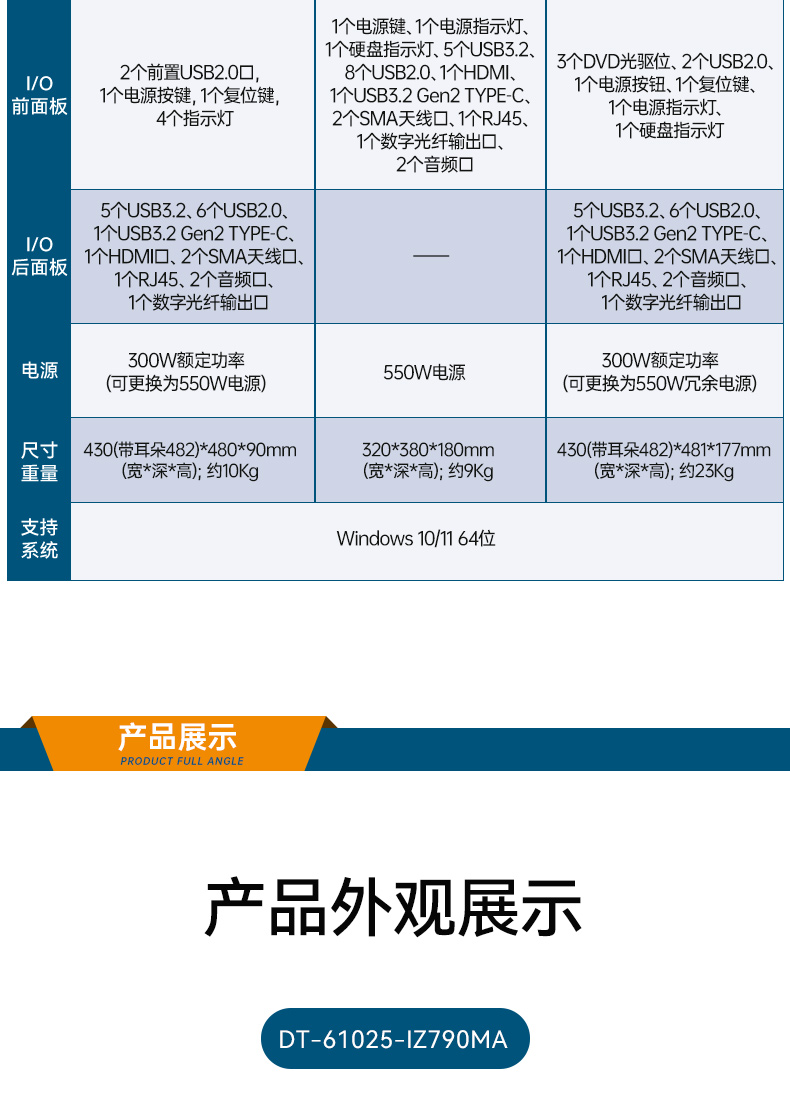 2U上架式工控機(jī),酷睿12代高性能處理器計(jì)算機(jī),DT-61025-IZ790MA.jpg