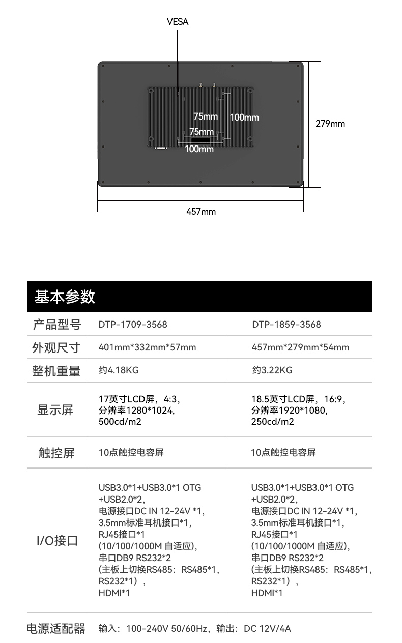 17寸工控一體機,工業(yè)平板電腦廠家IP65防護(hù),DTP-1709-3568.jpg