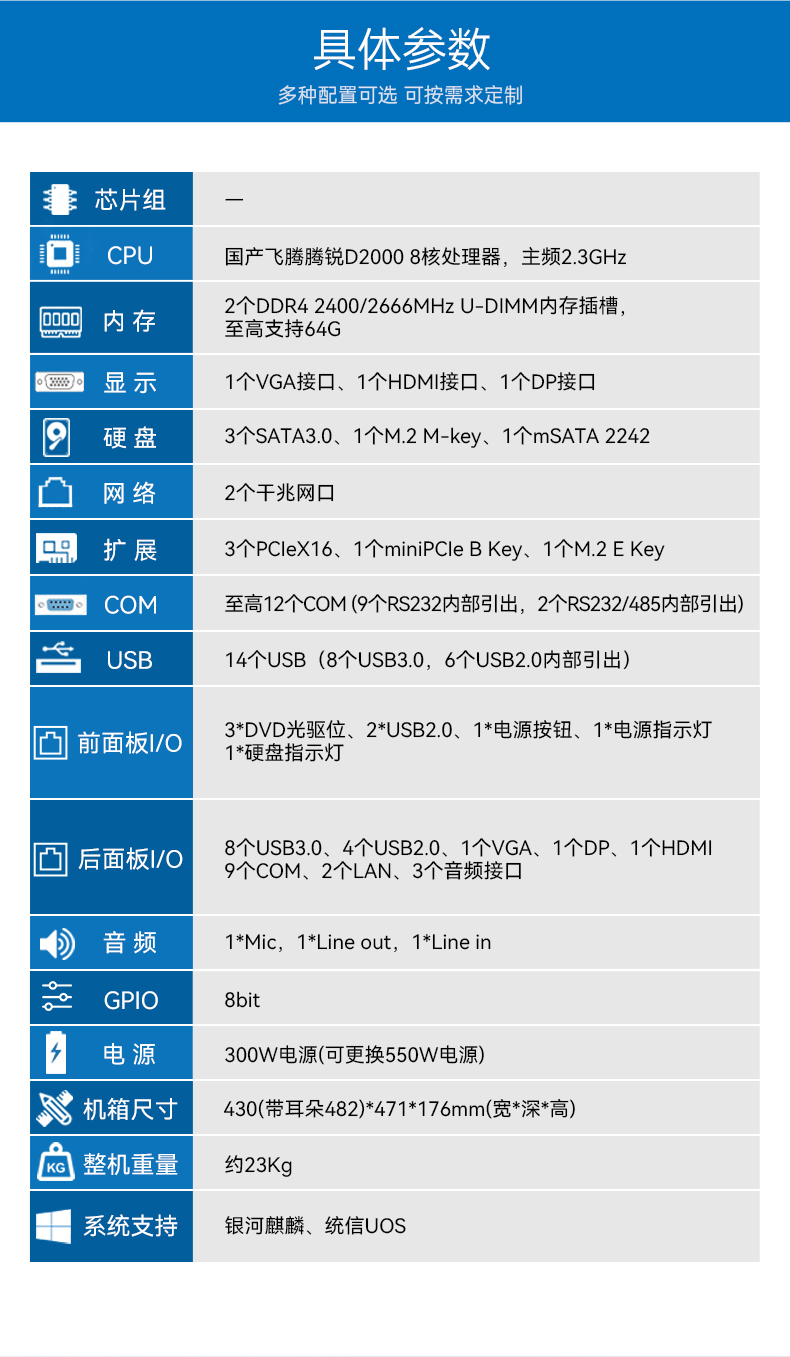 國產(chǎn)飛騰工控機,三顯麒麟統(tǒng)信系統(tǒng)工業(yè)電腦主機,DT-610X-TD2KMB.jpg